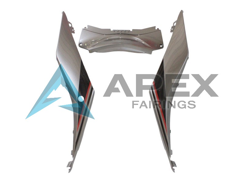 Silver Black - Yamaha R3 / R25 / YZF-R3 / YZF-R25 (2015-2018) ABS Fairings | Apex Fairings — view 4