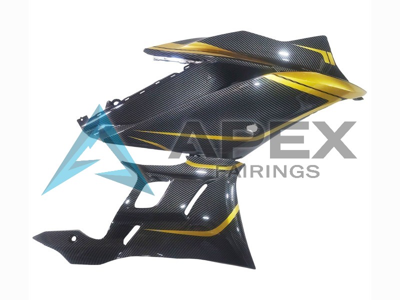 Glod Black Carbon Fiber - Yamaha R3 / R25 / YZF-R3 / YZF-R25 (2019-2021) ABS Fairings | Apex Fairings — view 4