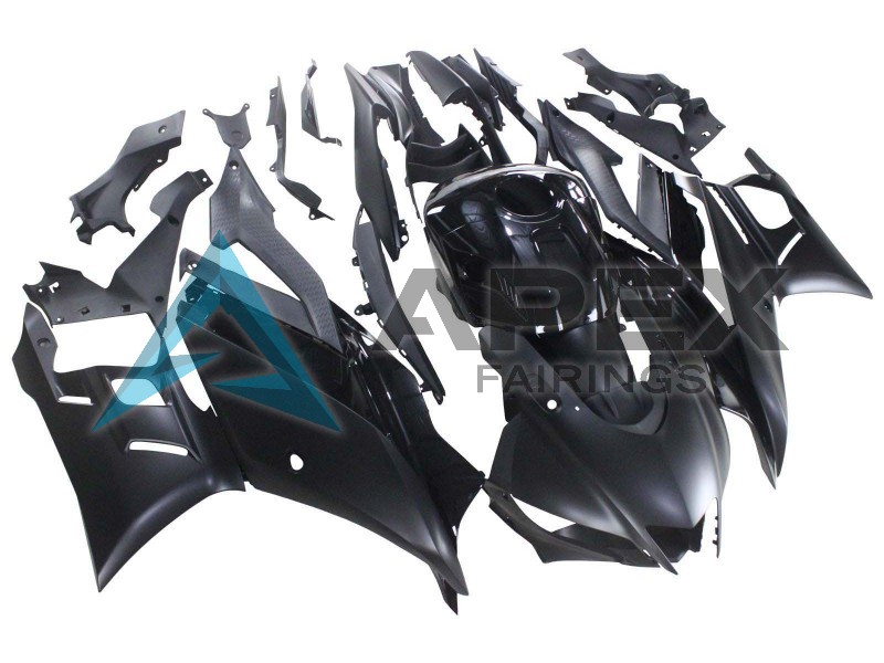 Matte Black - Yamaha R3 / R25 / YZF-R3 / YZF-R25 (2019-2021) ABS Fairings | Apex Fairings — view 2