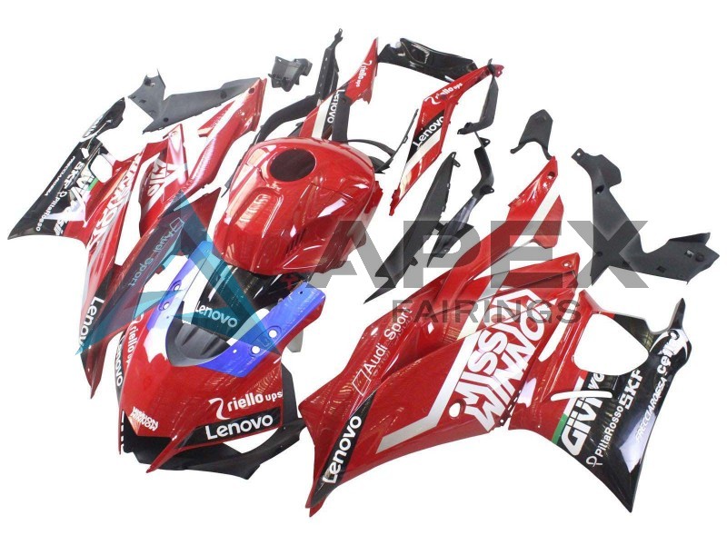 Red Purple Black Valsir Lenovo - Yamaha R3 / R25 / YZF-R3 / YZF-R25 (2019-2021) ABS Fairings | Apex Fairings — view 3