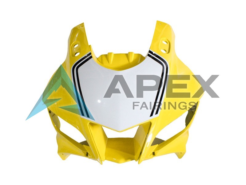 Yellow White Black Stripe - Yamaha R3 / R25 / YZF-R3 / YZF-R25 (2019-2021) ABS Fairings | Apex Fairings — view 4