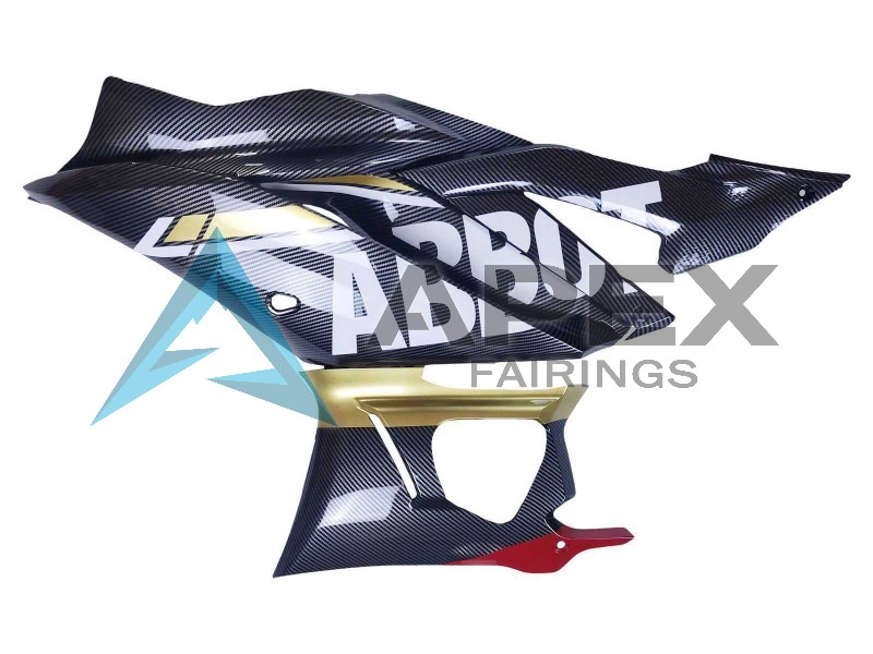Black Carbon Fiber Style Gold Red ABBOT - Yamaha R3 / R25 / YZF-R3 / YZF-R25 (2022-2024) ABS Fairings | Apex Fairings — view 4