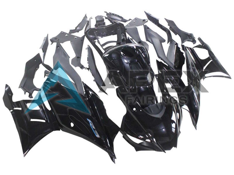 Glossy Black - Yamaha R3 / R25 / YZF-R3 / YZF-R25 (2022-2024) ABS Fairings | Apex Fairings — view 3
