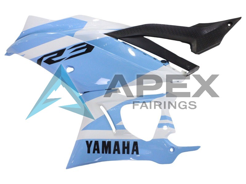 White Light Blue - Yamaha R3 / R25 / YZF-R3 / YZF-R25 (2022-2024) ABS Fairings | Apex Fairings — view 4