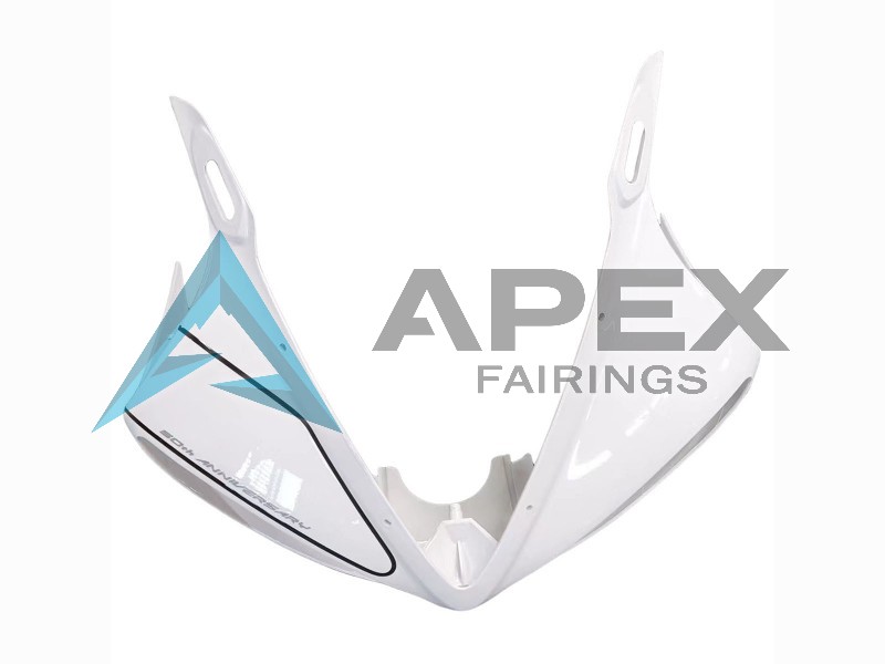 White Glossy Black - Yamaha R6 / YZF-R6 (2003-2004) ABS Fairings | Apex Fairings — view 4