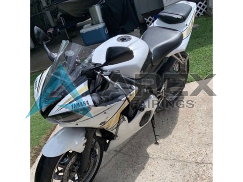 White Gold - Yamaha R6 / YZF-R6 (2003-2004) ABS Fairings | Apex Fairings — view 2