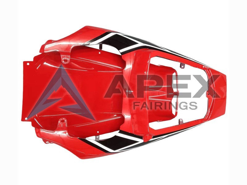 White Red Glossy Black - Yamaha R6 / YZF-R6 (2003-2004) ABS Fairings | Apex Fairings — view 4