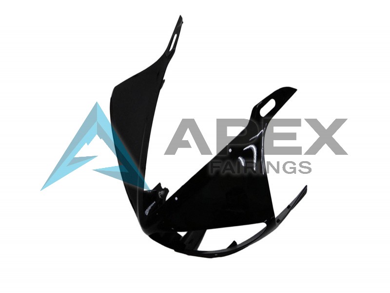 Glossy Black Matte Black - Yamaha R6 / YZF-R6 (2003-2004) ABS Fairings | Apex Fairings — view 4