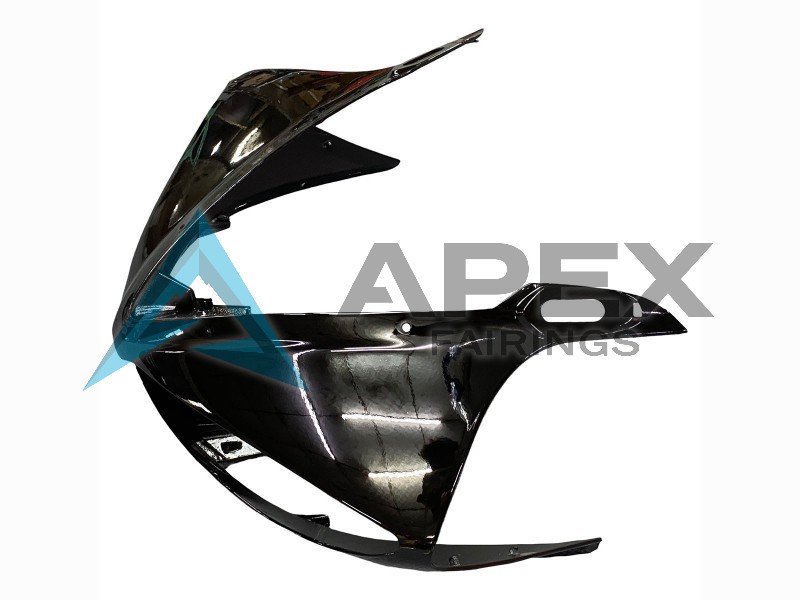 Glossy Black White Decals - Yamaha R6 / YZF-R6 (2003-2004) ABS Fairings | Apex Fairings — view 4