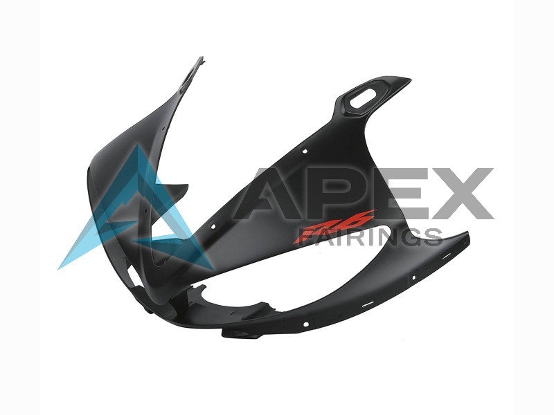 Matte Black - Yamaha R6 / YZF-R6 (2003-2004) ABS Fairings | Apex Fairings — view 4