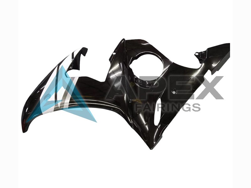 Red White Glossy Black - Yamaha R6 / YZF-R6 (2003-2004) ABS Fairings | Apex Fairings — view 4