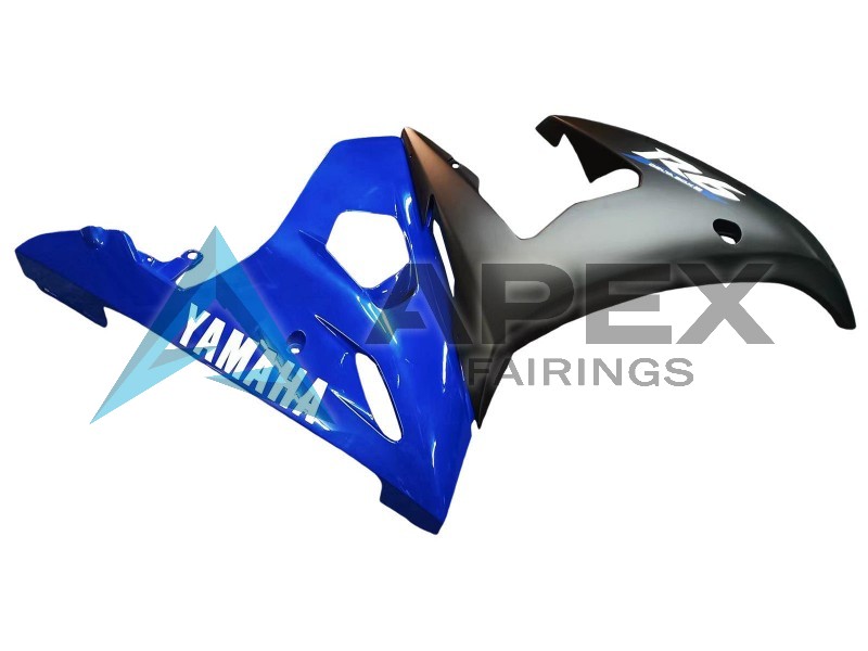 Matte Black - Yamaha R6 / YZF-R6 (2005) ABS Fairings | Apex Fairings — view 4