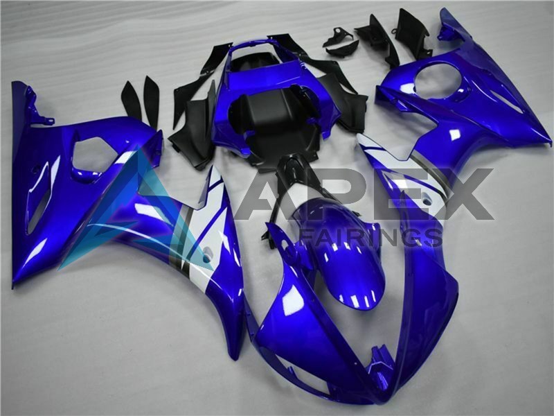 White - Yamaha R6 / YZF-R6 (2005) ABS Fairings | Apex Fairings — view 2