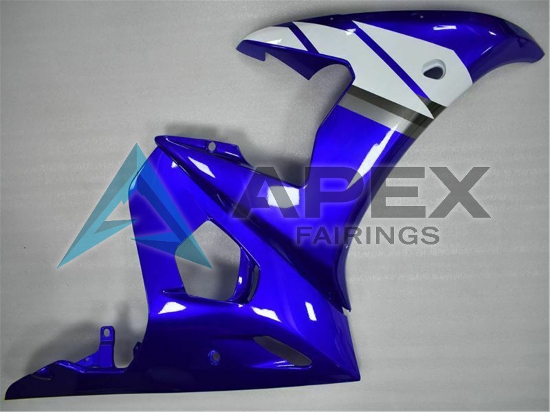 White - Yamaha R6 / YZF-R6 (2005) ABS Fairings | Apex Fairings — view 4