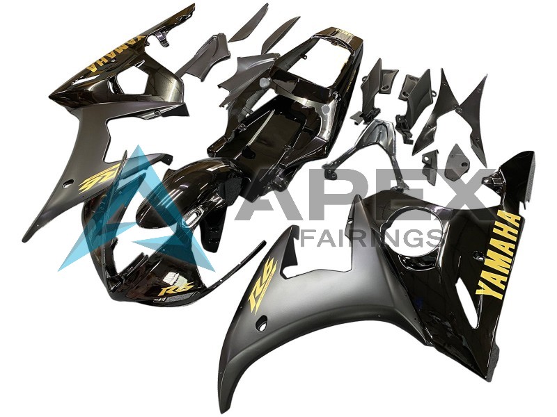 k Gold - Yamaha R6 / YZF-R6 (2005) ABS Fairings | Apex Fairings — view 3