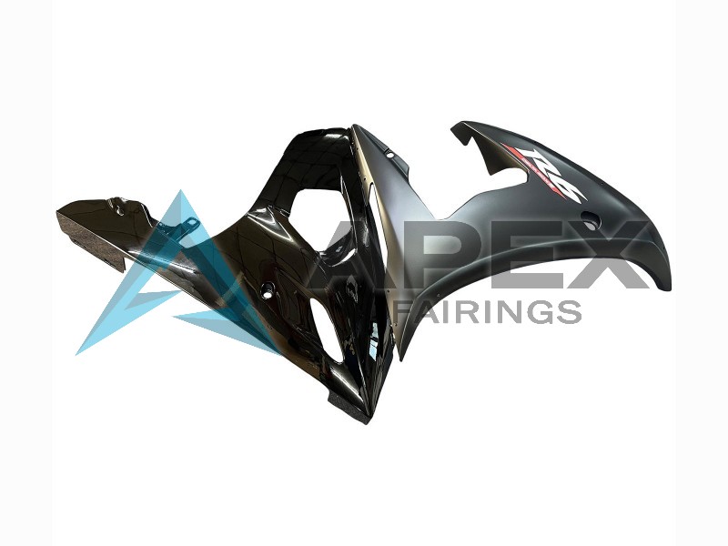 sy Black Matte Black Gold - Yamaha R6 / YZF-R6 (2005) ABS Fairings | Apex Fairings — view 4