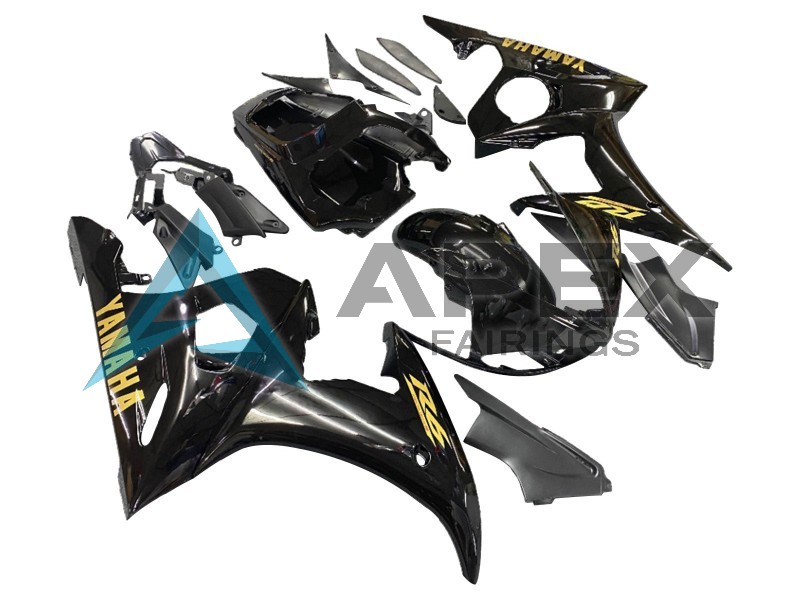 k Gold - Yamaha R6 / YZF-R6 (2005) ABS Fairings | Apex Fairings — view 2