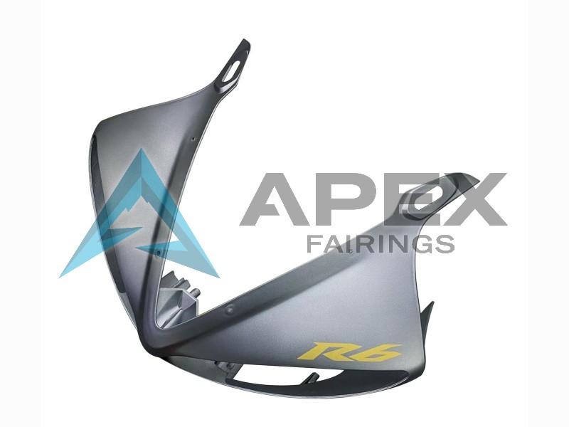 Matte Black Gold - Yamaha R6 / YZF-R6 (2005) ABS Fairings | Apex Fairings — view 4