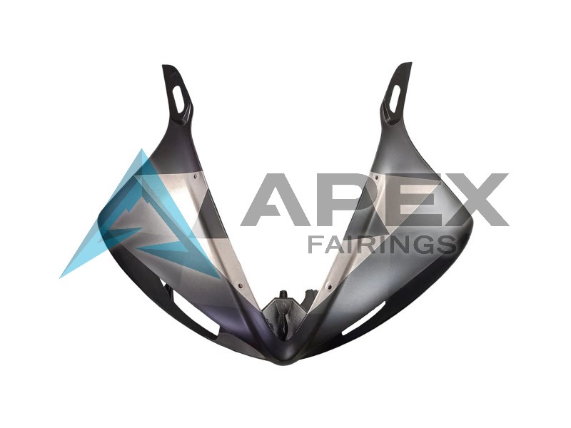 e Black Grey Geometric - Yamaha R6 / YZF-R6 (2005) ABS Fairings | Apex Fairings — view 4