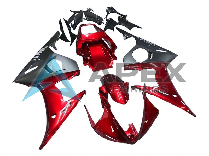 Matte Black - Yamaha R6 / YZF-R6 (2005) ABS Fairings | Apex Fairings — view 2