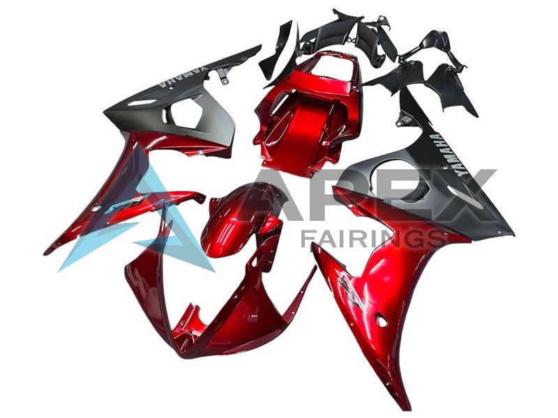Matte Black - Yamaha R6 / YZF-R6 (2005) ABS Fairings | Apex Fairings — view 3