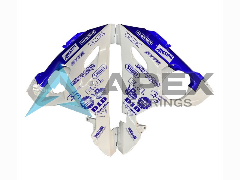 e Blue Yamalube - Yamaha R6 / YZF-R6 (2005) ABS Fairings | Apex Fairings — view 4