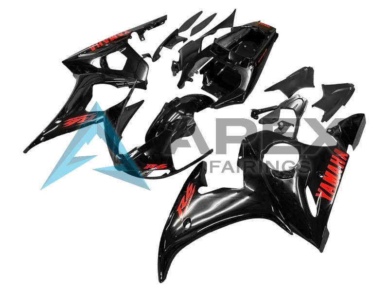 k Red - Yamaha R6 / YZF-R6 (2005) ABS Fairings | Apex Fairings — view 3