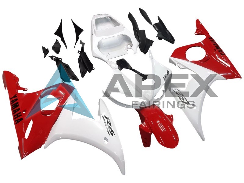 e Red - Yamaha R6 / YZF-R6 (2005) ABS Fairings | Apex Fairings — view 3