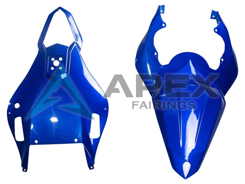 Blue White Glossy Black - Yamaha R6 / YZF-R6 (2006-2007) ABS Fairings | Apex Fairings — view 4