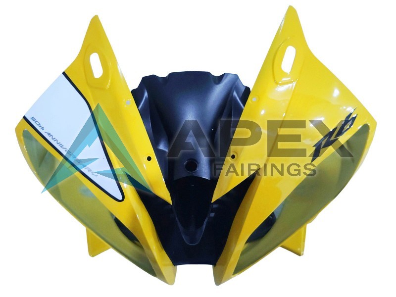 Yellow White Glossy Black Motul - Yamaha R6 / YZF-R6 (2006-2007) ABS Fairings | Apex Fairings — view 4