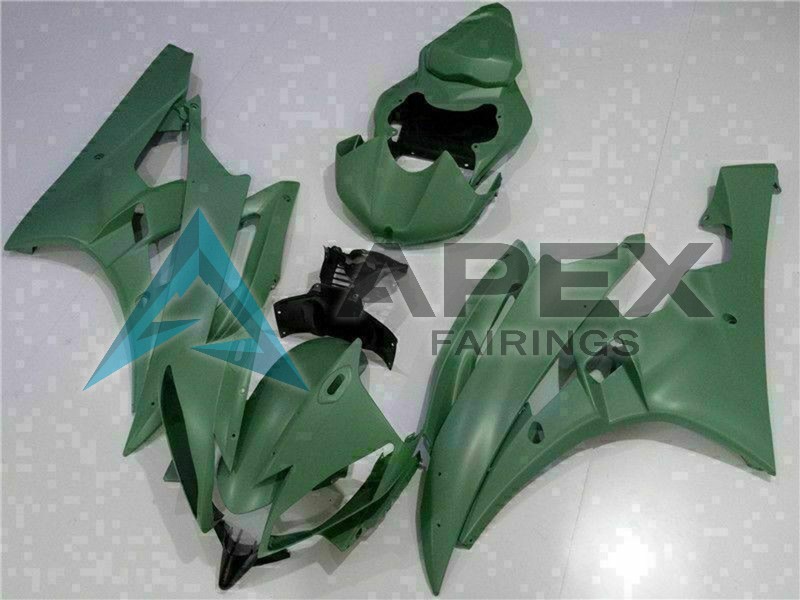 Army Green - Yamaha R6 / YZF-R6 (2006-2007) ABS Fairings | Apex Fairings — view 2