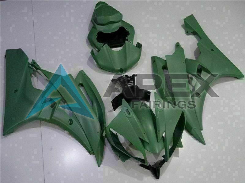 Army Green - Yamaha R6 / YZF-R6 (2006-2007) ABS Fairings | Apex Fairings — view 3