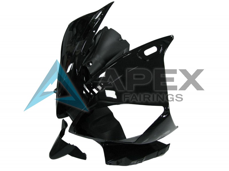 Glossy Black Matte Black - Yamaha R6 / YZF-R6 (2006-2007) ABS Fairings | Apex Fairings — view 4