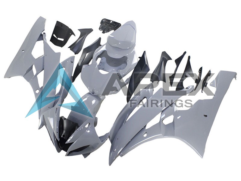 Nardo Grey - Yamaha R6 / YZF-R6 (2006-2007) ABS Fairings | Apex Fairings — view 2