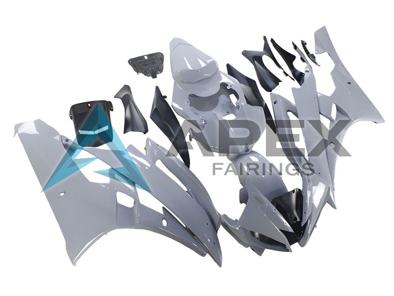 Nardo Grey - Yamaha R6 / YZF-R6 (2006-2007) ABS Fairings | Apex Fairings — view 3