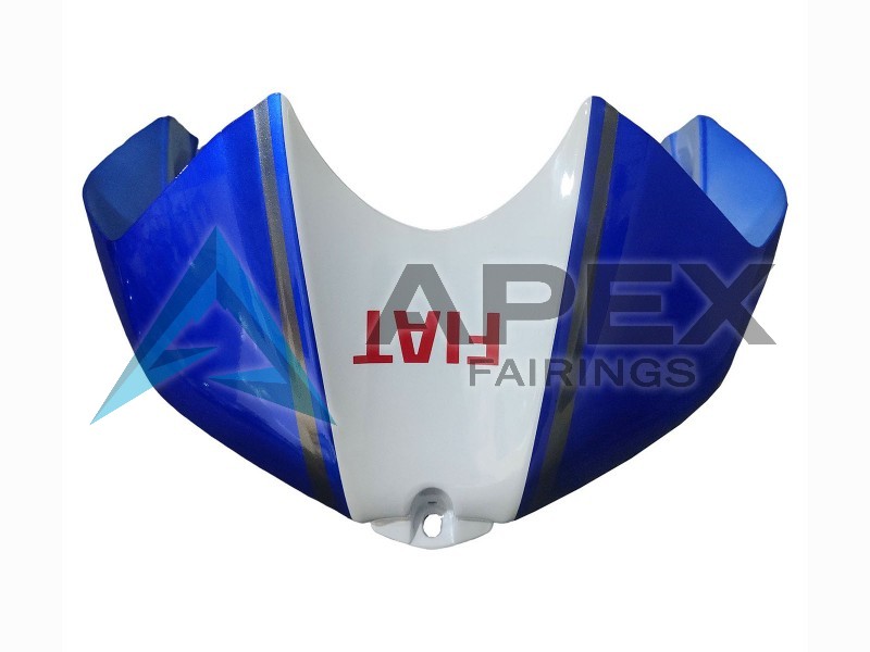 White Blue Red Fiat Motul Michelin - Yamaha R6 / YZF-R6 (2006-2007) ABS Fairings | Apex Fairings — view 3