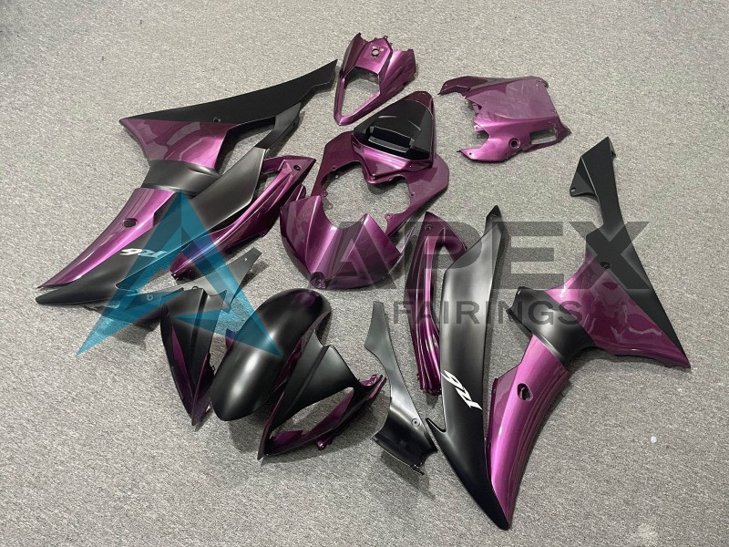Purple Matte Black - Yamaha R6 / YZF-R6 (2008-2016) ABS Fairings | Apex Fairings — view 2