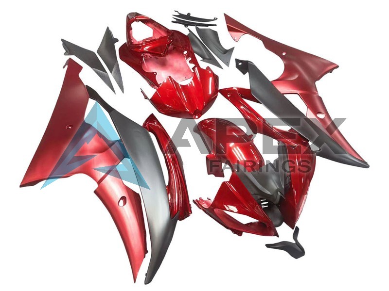 Red Grey - Yamaha R6 / YZF-R6 (2008-2016) ABS Fairings | Apex Fairings — view 2