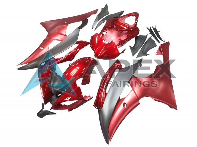 Red Grey - Yamaha R6 / YZF-R6 (2008-2016) ABS Fairings | Apex Fairings — view 3
