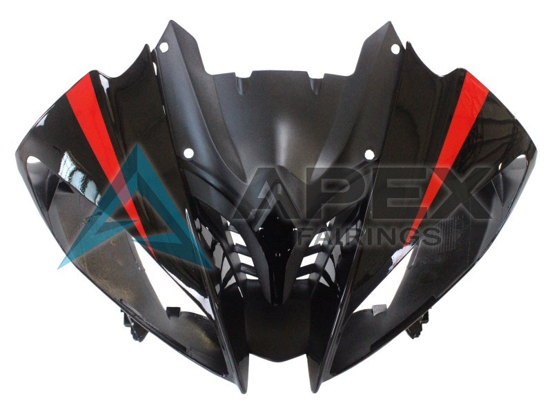 Silver Black Red Shark 4 - Yamaha R6 / YZF-R6 (2008-2016) ABS Fairings | Apex Fairings — view 4