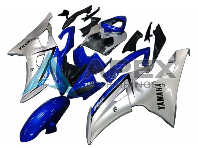 Silver Blue - Yamaha R6 / YZF-R6 (2008-2016) ABS Fairings | Apex Fairings — view 2