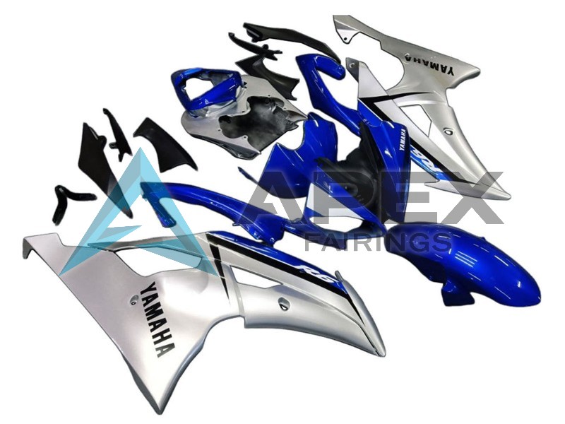 Silver Blue - Yamaha R6 / YZF-R6 (2008-2016) ABS Fairings | Apex Fairings — view 3