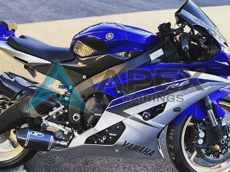 Silver Blue - Yamaha R6 / YZF-R6 (2008-2016) ABS Fairings | Apex Fairings — view 4