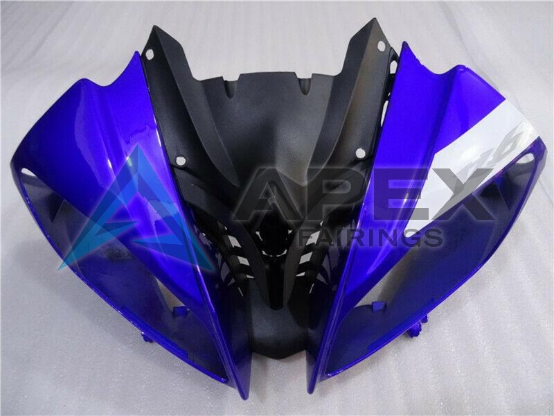 White Blue Matte Black - Yamaha R6 / YZF-R6 (2008-2016) ABS Fairings | Apex Fairings — view 3