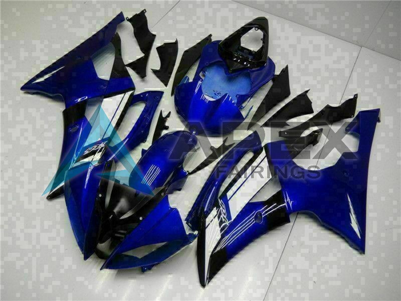 Blue White - Yamaha R6 / YZF-R6 (2008-2016) ABS Fairings | Apex Fairings — view 2
