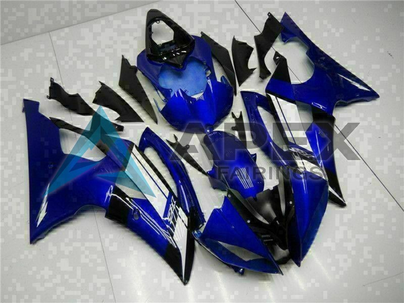 Blue White - Yamaha R6 / YZF-R6 (2008-2016) ABS Fairings | Apex Fairings — view 3