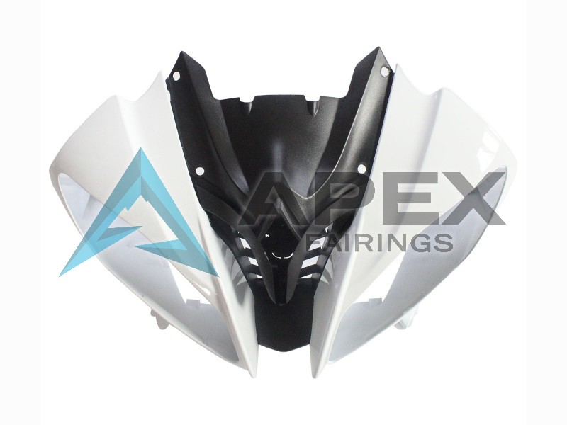 White Red Glossy Black - Yamaha R6 / YZF-R6 (2008-2016) ABS Fairings | Apex Fairings — view 4