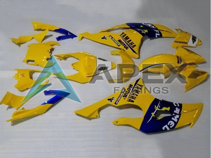 Yellow Blue Camel Motul Michelin - Yamaha R6 / YZF-R6 (2008-2016) ABS Fairings | Apex Fairings — view 2