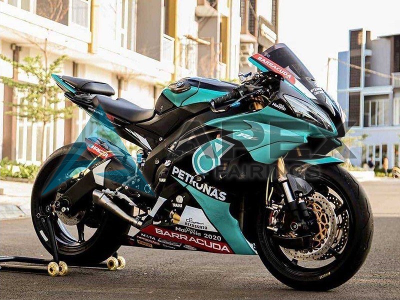 Light Green White Black Petronas - Yamaha R6 / YZF-R6 (2008-2016) ABS Fairings | Apex Fairings — view 2