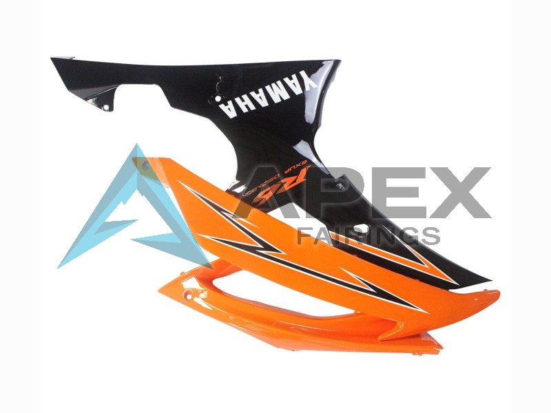 Orange Black - Yamaha R6 / YZF-R6 (2008-2016) ABS Fairings | Apex Fairings — view 4